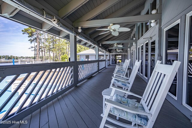 view of wooden terrace
