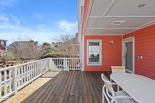 view of wooden terrace