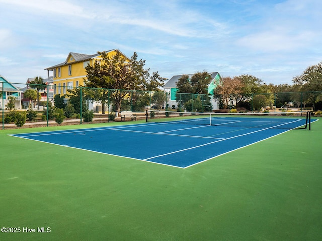 view of tennis court