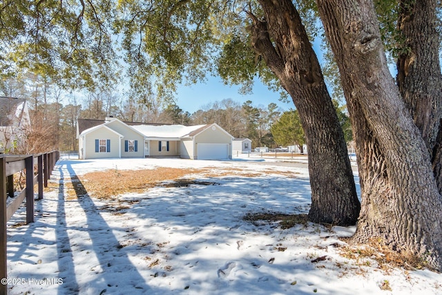 ranch-style house with a garage