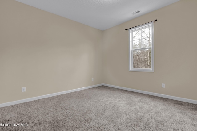 view of carpeted empty room