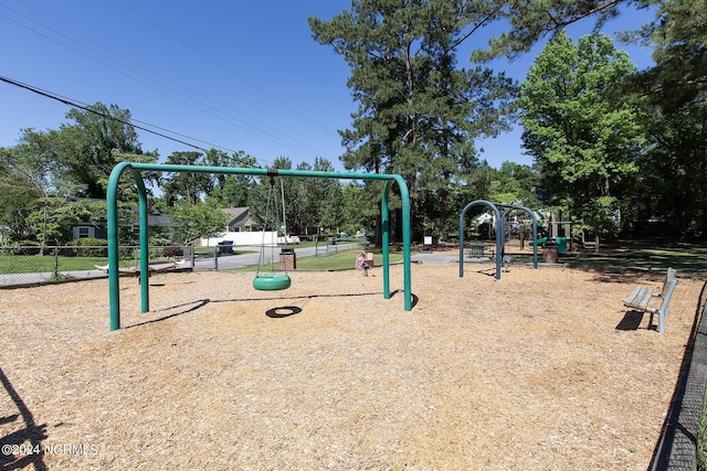 view of jungle gym