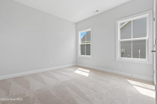 view of carpeted empty room