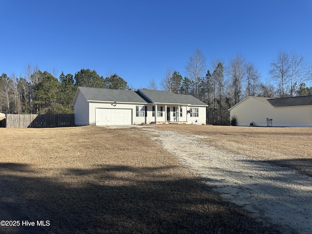 ranch-style house with a garage