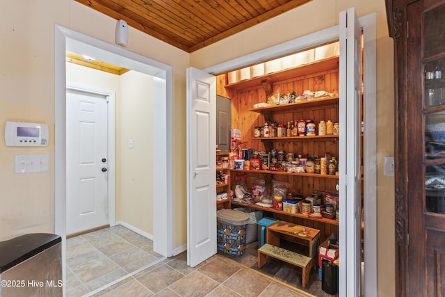 view of pantry