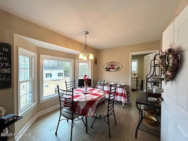 view of dining space