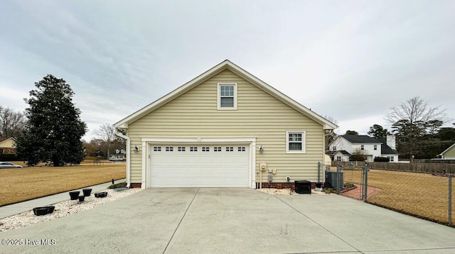 view of property exterior with a yard