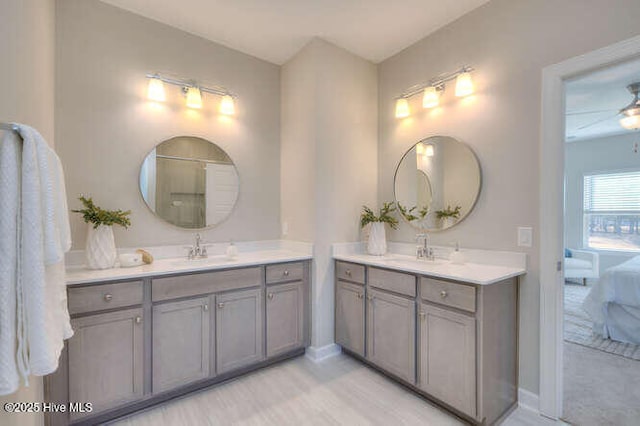 bathroom featuring vanity