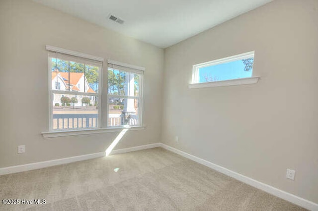 view of carpeted empty room