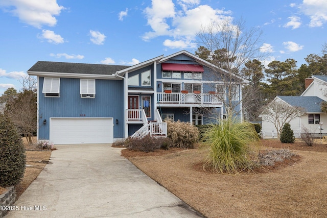 view of front of house featuring a garage