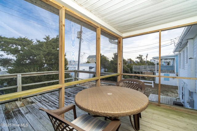 sunroom with a wealth of natural light