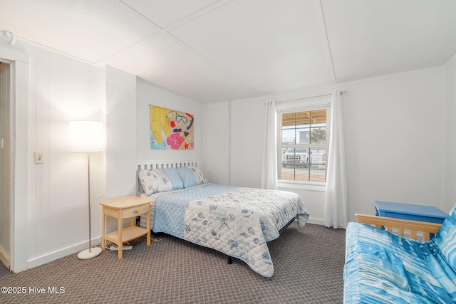 bedroom with carpet floors