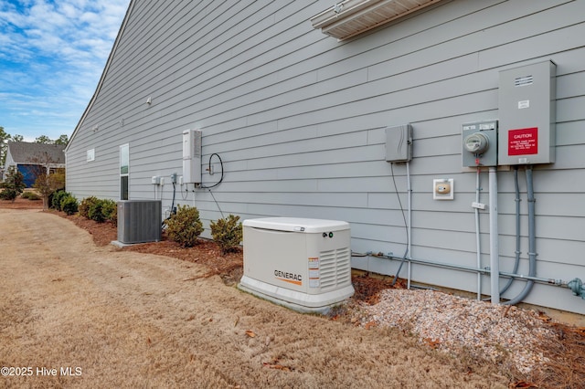 view of side of property featuring cooling unit