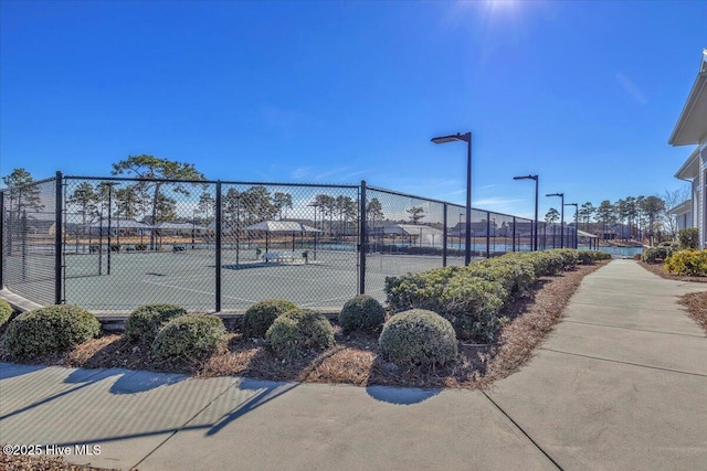 view of tennis court