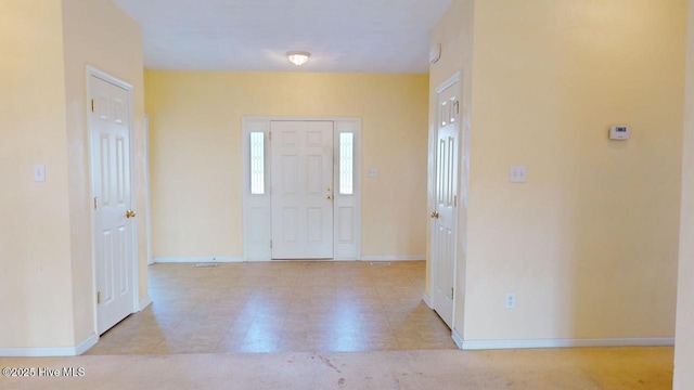 view of foyer entrance