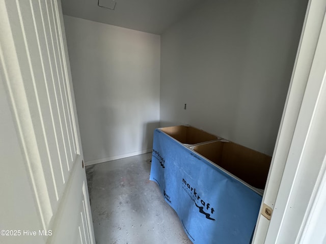 interior space with concrete flooring