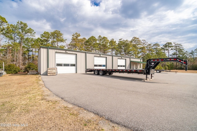 exterior space with an outdoor structure