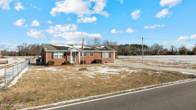 view of ranch-style house