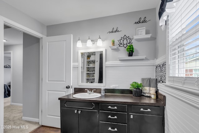 bathroom with vanity