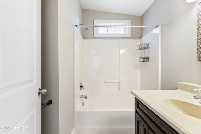 full bath with tub / shower combination and vanity