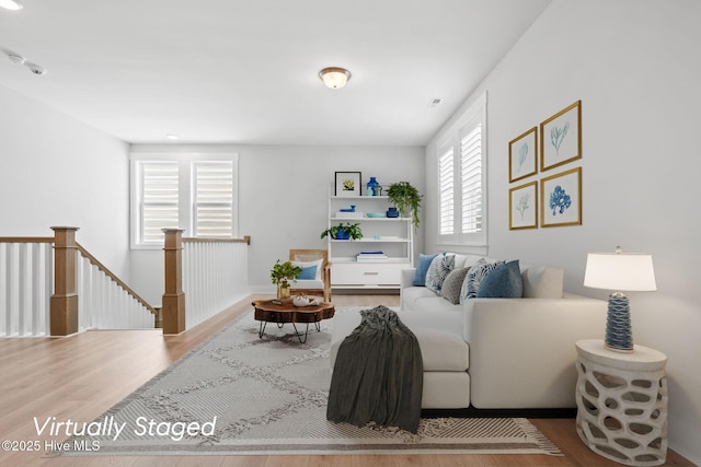 3836 Mason Port Dr, Wilmington, NC 28409 - living area with wood finished floors