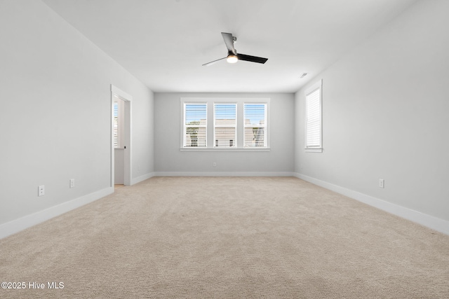 3836 Mason Port Dr, Wilmington, NC 28409 - empty room with a ceiling fan and light colored carpet