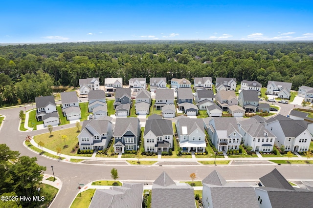 3836 Mason Port Dr, Wilmington, NC 28409 - aerial perspective of suburban area featuring a forest
