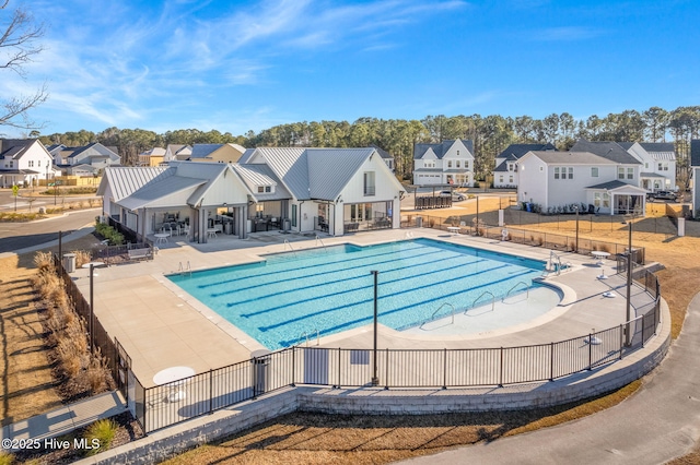 view of pool with a patio area