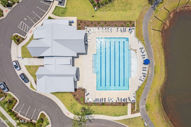 3836 Mason Port Dr, Wilmington, NC 28409 - drone / aerial view of a pool