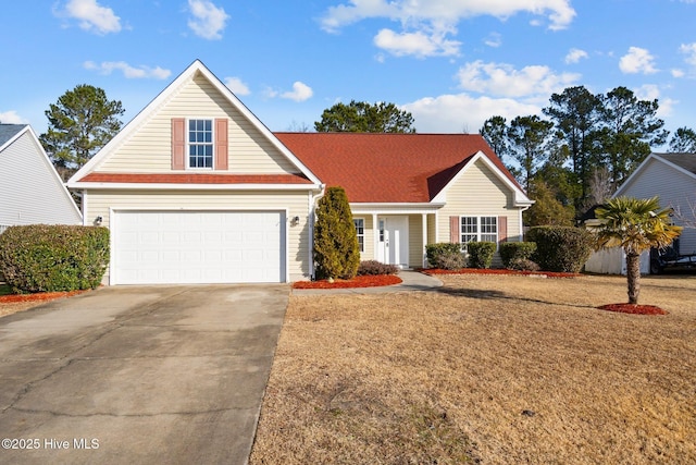 front facade featuring a garage