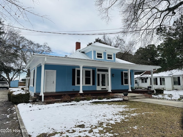 view of front of house with a porch