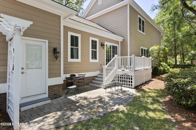 rear view of house with a patio area