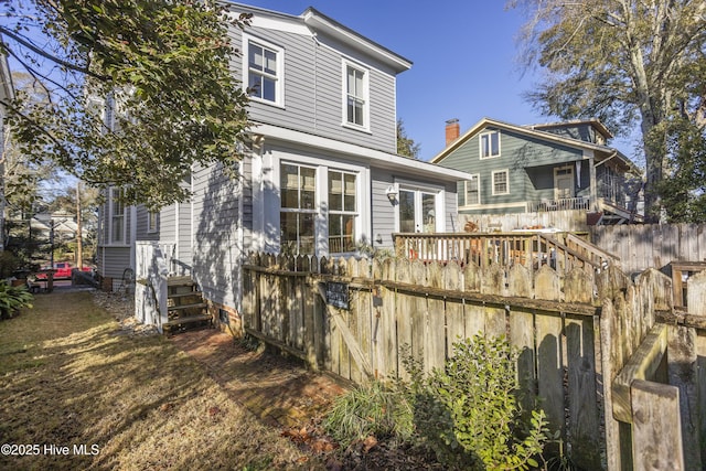 view of rear view of house