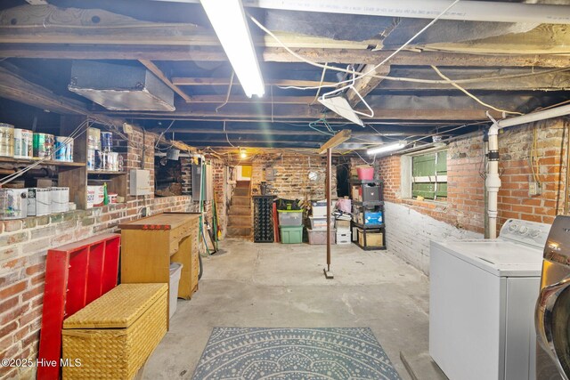 view of basement