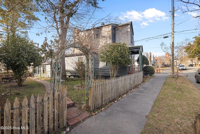 view of side of property