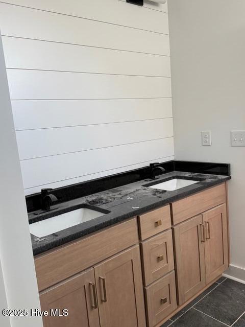 kitchen featuring a kitchen island and white cabinets