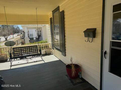 view of patio with a porch