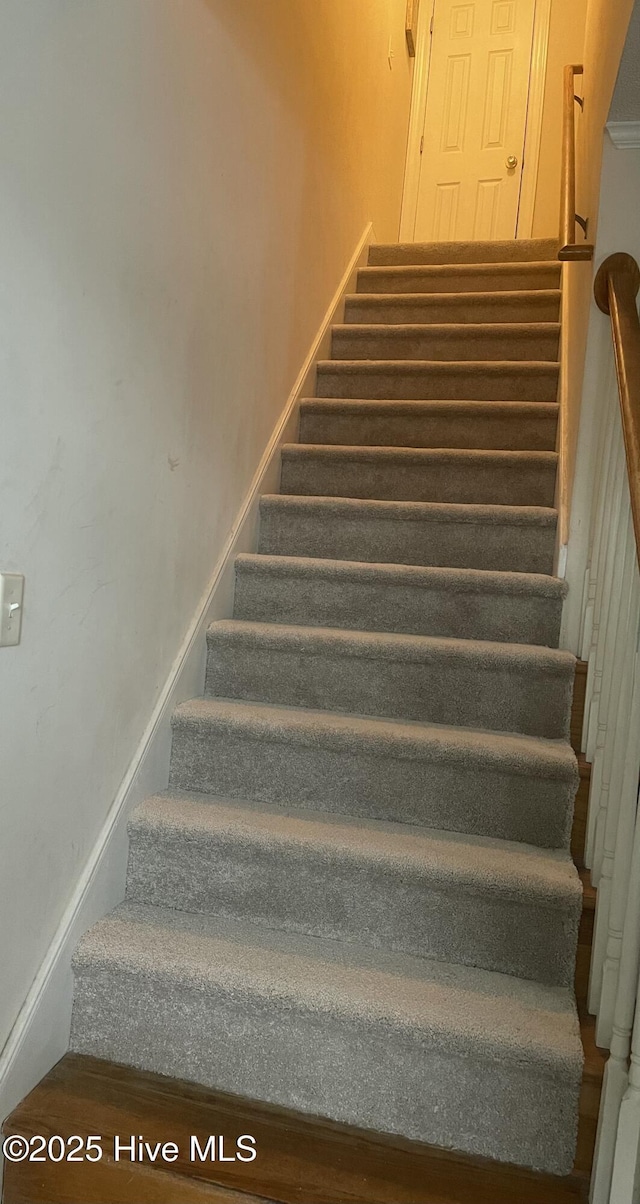 view of stairs