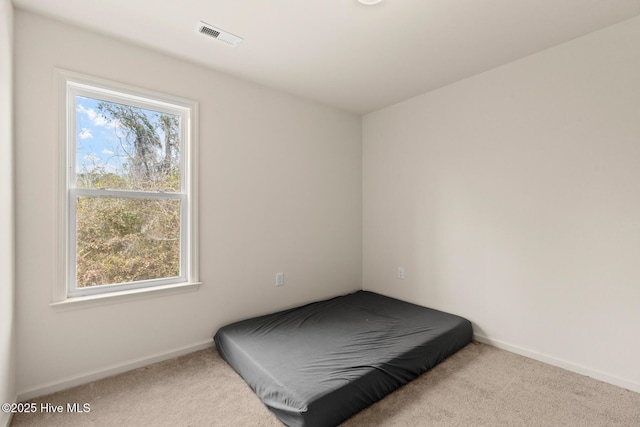 carpeted bedroom featuring multiple windows