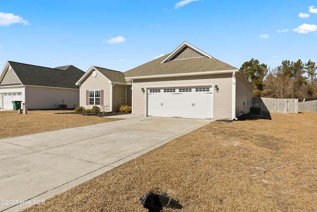 view of front of property with central AC unit