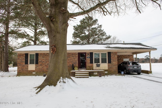 view of ranch-style home