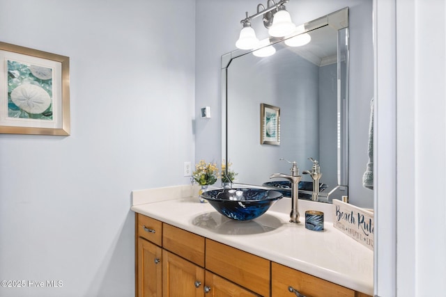 bathroom featuring vanity