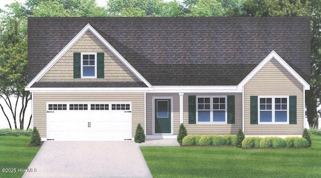 143 Talbert Dr, Rocky Point, NC 28457 - view of front of home featuring a garage and a front lawn