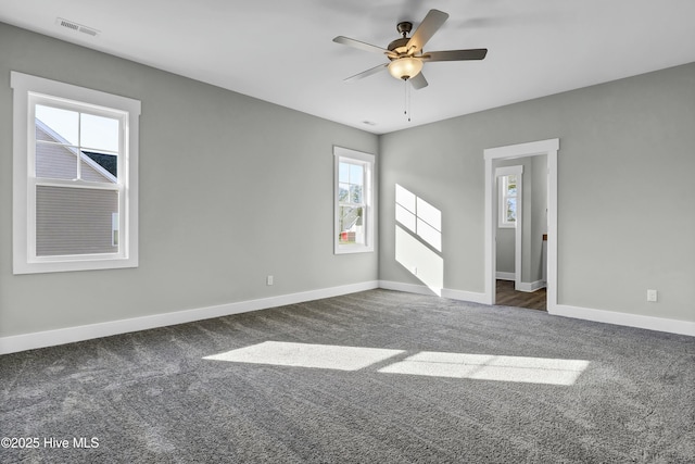 143 Talbert Dr, Rocky Point, NC 28457 - carpeted spare room with ceiling fan and plenty of natural light