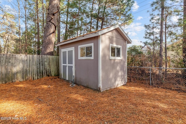 view of outbuilding