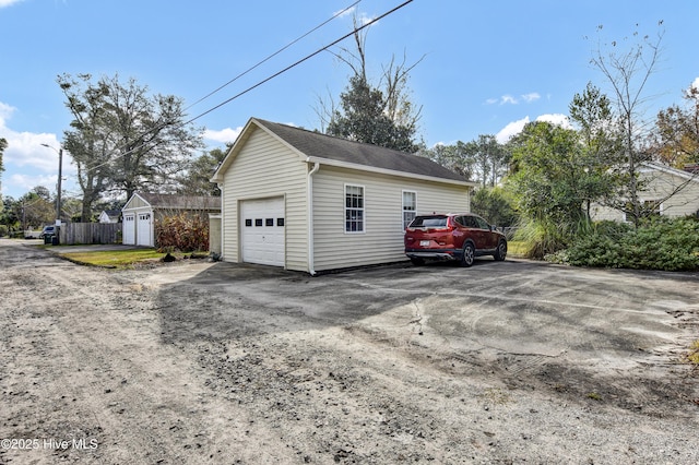 2817 Park Ave, Wilmington, NC 28403 - detached garage featuring driveway