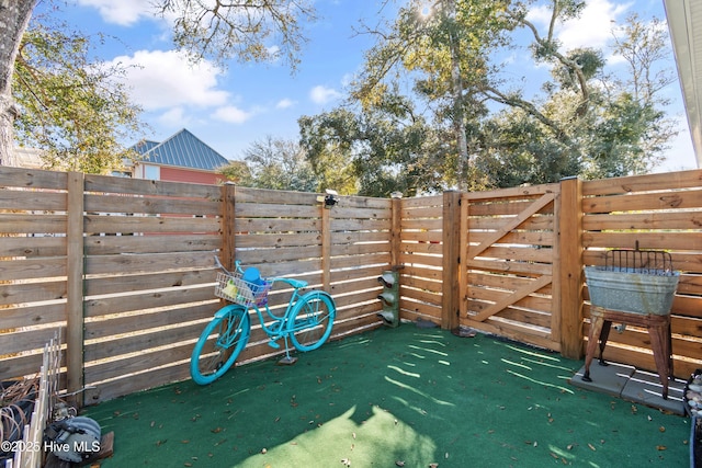 view of patio / terrace featuring a fenced backyard