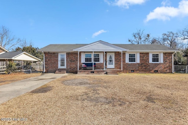 view of ranch-style home