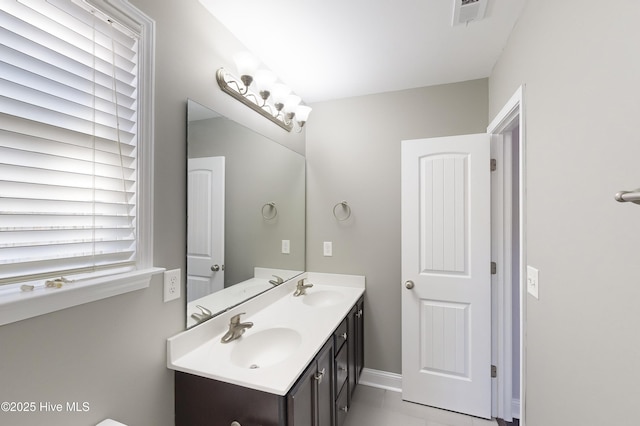 bathroom with vanity