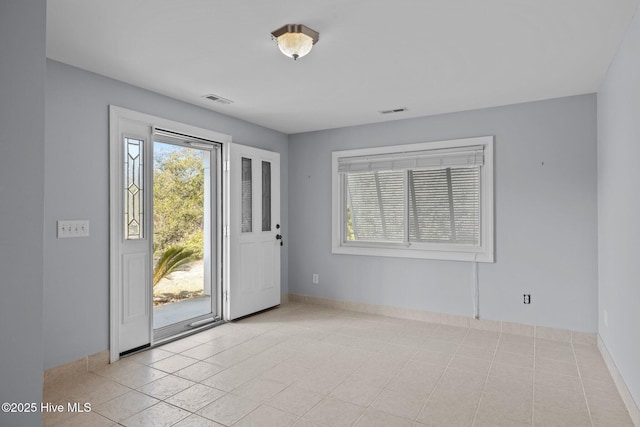 view of tiled entryway